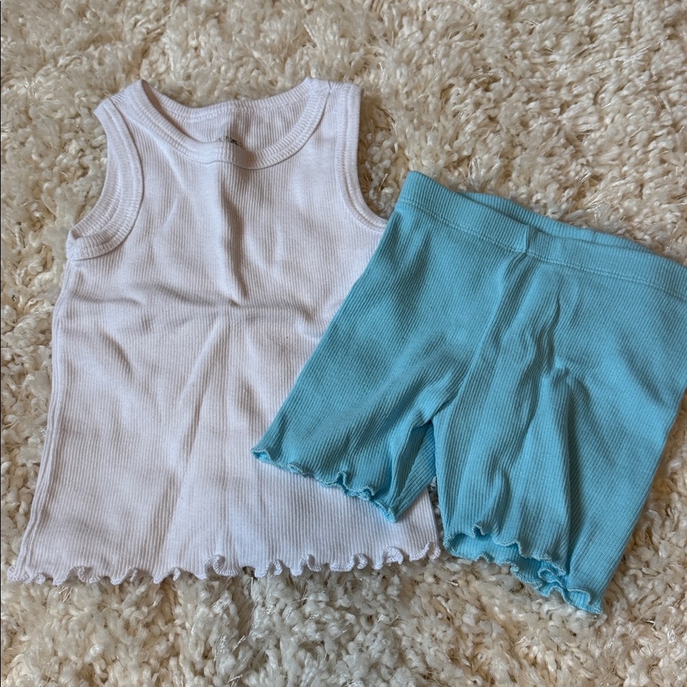 Garanimals White and Light Blue Kids Matching Set